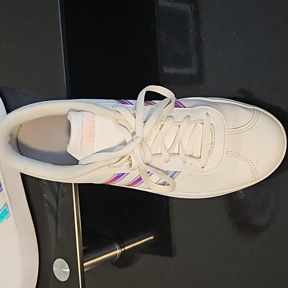 Adidas white Grand Court sneakers youth size 6 - Picture 6 of 11